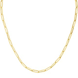 10K Yellow Gold 4.2mm Polished 24 Paperclip Necklace