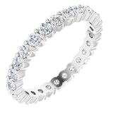 Platinum 7/8 CTW Natural Diamond Eternity Band Size 7