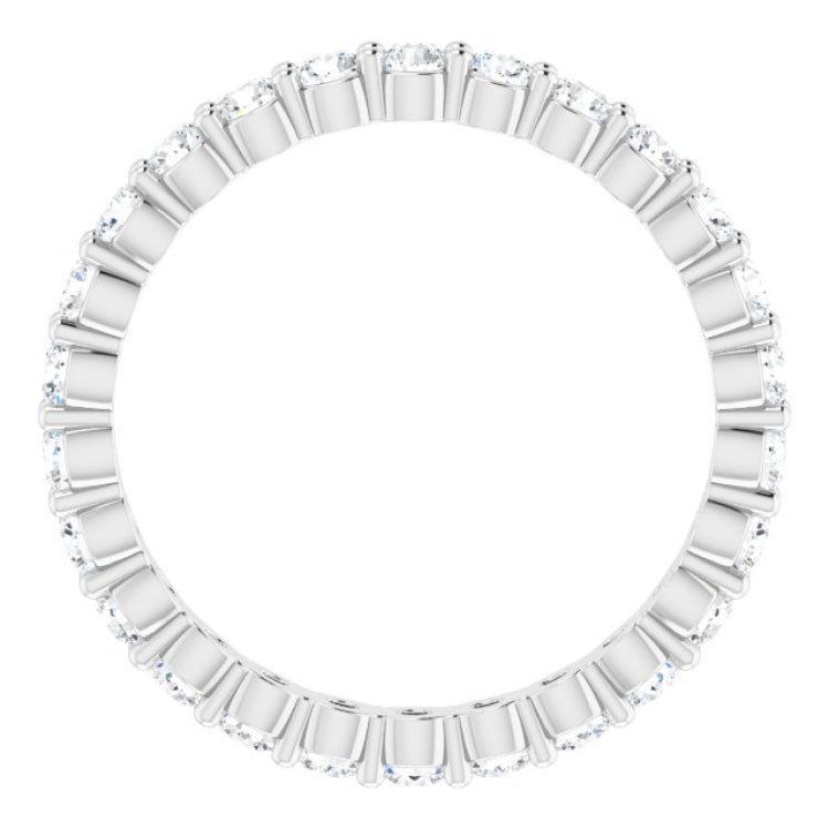 Platinum 7/8 CTW Natural Diamond Eternity Band Size 7