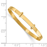 14K Madi K Polished 3mm Flexible Baby Bangle