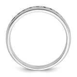 IBGoodman 14k White Gold 1/4 carat Lab Grown Diamond VS/SI+ G+ Nine Stone Complete Polished Men's Ring