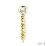 .33CTRDDM BEZEL CUBAN CHAIN ER YG 14K-G*