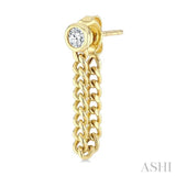 .33CTRDDM BEZEL CUBAN CHAIN ER YG 14K-G*