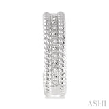 1/20 Ctw Round Cut Diamond Fashion Earrings in Sterling Silver