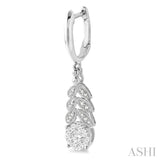 1/2 Ctw Lovebright Round Cut Diamond Earrings in 10K White Gold