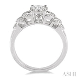 1/3 ctw Lovebright Round Cut Diamond Ring in 10K White Gold