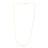 14K Yellow Gold .60mm Classic Box 24 Chain with Spring Ring