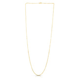 14K Yellow Gold 1.9mm Diamond Cut Cable 18 Chain with Lobster Lock