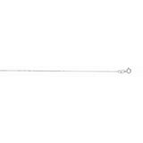 14K White Gold 0.87mm Diamond Cut Cable 16 Chain with Spring Ring Clasp
