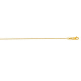 14K Yellow Gold 0.97mm Oval Cable 20 Chain with Lobster Lock