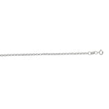 14K White Gold 1.9mm Lite Rolo 16 Chain with Spring Ring Clasp