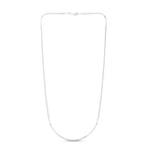 14K White Gold 1.1mm Milano 18 Chain with Lobster Lock