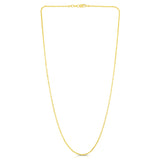 14K Yellow Gold 1.5mm Sparkle 16 Chain with Lobster Lock