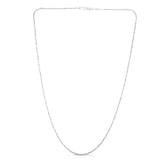 14K White Gold 1.5mm Sparkle 18 Chain with Lobster Lock