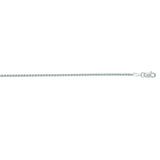 14K White Gold 1.5mm Round Wheat 16 Chain with Lobster Lock