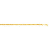 14K Yellow Gold 26 4mm Diamond Cut Round Franco Chain with Lobster Lock