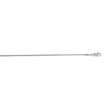 14K White Gold 1.2mm Franco 24 Chain with Lobster Lock