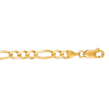 14K Yellow Gold 4.5mm Figaro 18 Chain with Lobster Lock