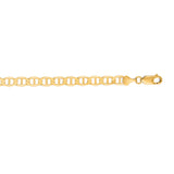 14K Yellow Gold 6.3mm Mariner 24 Chain with Lobster Lock