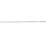 14K White Gold 1.4mm Gourmette 18 Chain with Lobster Lock