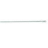 14K White Gold 2.2mm Gourmette 24 Chain with Lobster Lock