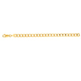 14K Yellow Gold 20 6.2mm Lite Curb Chain with Lobster Lock