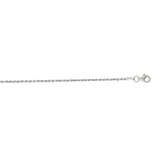 14K White Gold 1.6mm Diamond Cut Royal Rope 20 Chain with Lobster Lock