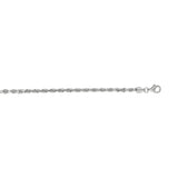 14K White Gold 3mm Diamond Cut Royal Rope 7 Chain Bracelet with Lobster Lock