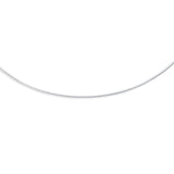 14K White Gold 1.5mm Round 18 Omega with Screw Back Lock