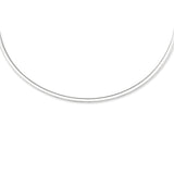 14K Gold 3mm Reversible 18 Omega with Box Lock