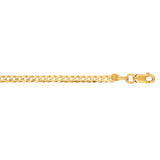 14K Yellow Gold 24 2.6mm Comfort Curb Chain