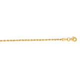 14K Yellow Gold 18 1.8mm Royal Rope Chain with Lobster Lock