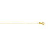 10K Yellow Gold .6mm Classic Box 24 Chain with Spring Ring