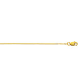 10K Yellow Gold 0.78mm Classic Box 22 Chain with Lobster Lock