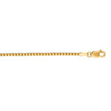 10K Yellow Gold 1.4mm Classic Box 18 Chain with Lobster Lock