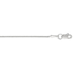 10K White Gold 1.0mm Wheat 18 Chain with Lobster Lock