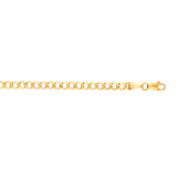 10K Yellow Gold 4.4mm Lite Comfort Curb 18 Chain with Lobster Lock