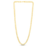 10K Yellow Gold 6.2mm Lite Comfort Curb 24 Chain with Lobster Lock