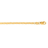 10K Yellow Gold 2.3mm Mariner 16 Chain with Lobster Lock