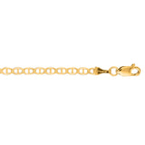 10K Yellow Gold 3.2mm Mariner 24 Chain with Lobster Lock