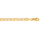 10K Yellow Gold 4.5mm Mariner 22 Chain with Lobster Lock