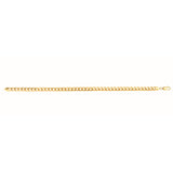 10K Yellow Gold 4.5mm Semi-Solid Miami Cuban 8.5 Chain Bracelet with Lobster Lock