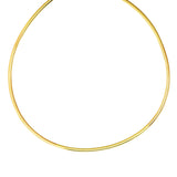 14K & Sterling Silver 18 Reversible Omega Basic Chain