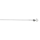 Sterling Silver 0.7mm Classic Box 20 Chain with Spring Ring Clasp