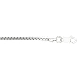 Sterling Silver 1.8mm Round Box 22 Chain with Lobster Clasp