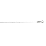 Sterling Silver 0.6mm Diamond Cut Cable 18 Chain with Lobster Clasp