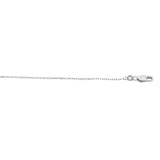 Sterling Silver 1.1mm Diamond Cut Cable 30 Chain with Lobster Clasp