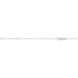 Silver 1.2mm Extendable Cable 18 Chain with Spring Ring Clasp
