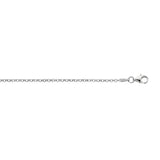 Silver 2mm Rolo 24 Chain with Lobster Lock