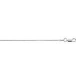 Sterling Silver 1.2mm Octogonal Snake 16 Chain with Lobster Clasp